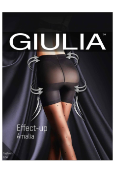 Корректирующие колготки женские средней плотности в горошек с шортиками PUSH-UP AMALIA EFFECT UP 40 3