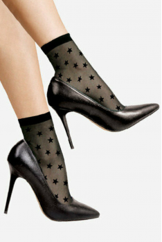 Жіночі шкарпетки капронові із зірочками “LORES“ STELLINE calzino щільністю 20 den