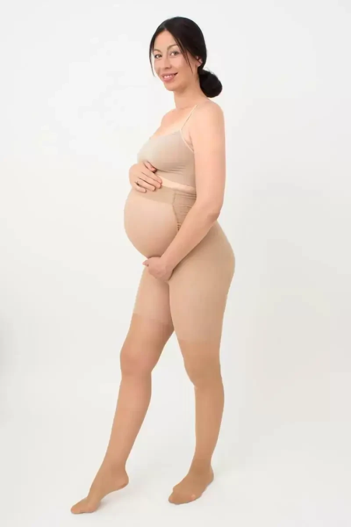 Колготки для беременных Giulia 40 ДЕН Колготы со вставкой Нижнее белье для женщин 40 DEN Черные-Бежевые 3, Бежевый