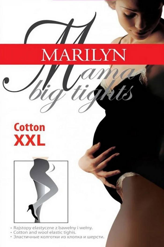 Колготки женские для беременных хлопковые черные MARILYN  MAMA 120 ДЕН размер 5/6