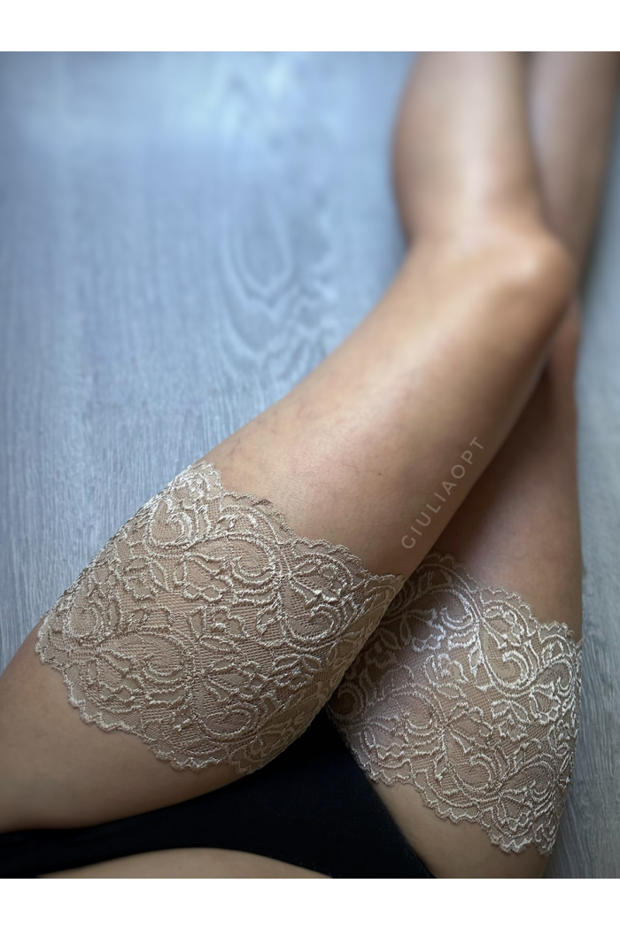 Мереживні Бандалетки на стегна LACE THIGH BAND WITH SILICONE Пов“язки смужки від натирання Хідлейси р. S-XXXL