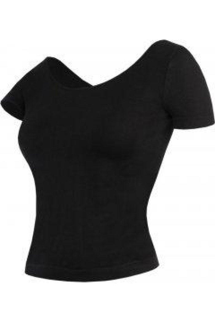Футболка спортивна в рубчик Giulia T-SHIRT RIB майка безшовна для фітнесу та спорту Еластична р. S/M - L/XL L/XL