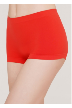 Бесшовные женские трусики шорты Giulia Эластичные трусики-шорты с заниженной талией без швов L/XL, Красный