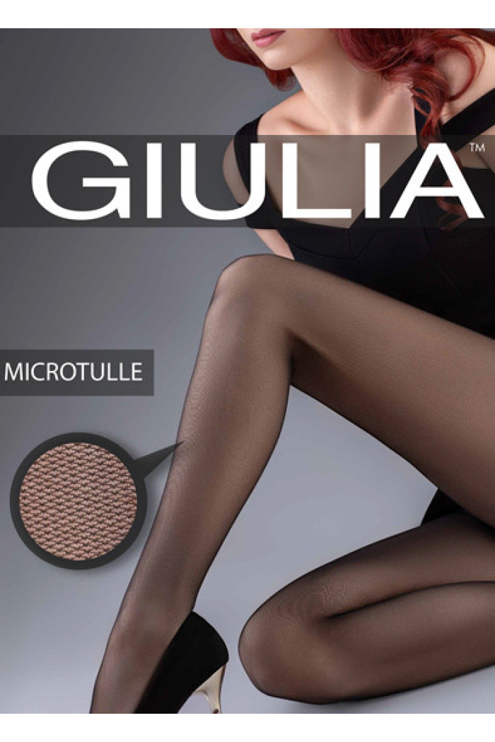 Колготы женские матовые в мелкую сеточку GIULIA Microtulle 40