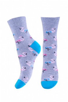 Шкарпетки жіночі демісезонні Giulia повсякденні бавовняні шкарпетки Теплі з візерунками та принтами 25