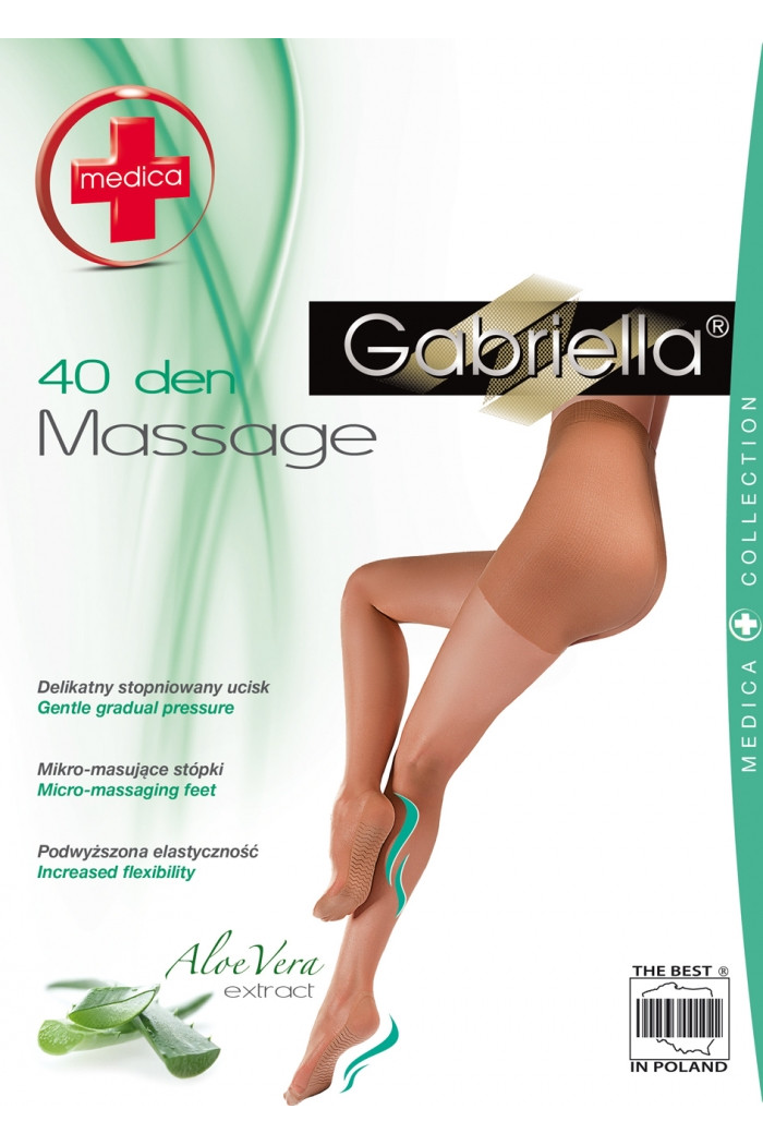 Противоварикозные колготки женские моделирующие Gabriella Medica 40 den  с экстрактом Aloe Vera