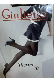 Плотные женские колготки из микрофибры Giulietta Thermo 70 Черные Колготы осенние теплые Нижнее белье 4